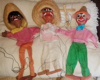 Vintage marionette puppets