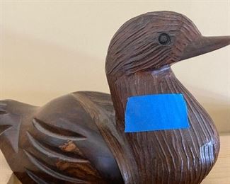 Wood duck carved 