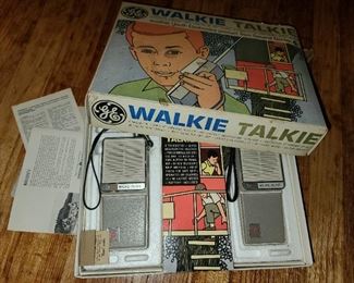Vintage GE Walkie Talkies In Box
