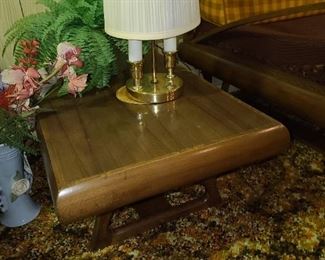 Vintage Beautiful Mid-Century Modern Furniture Set (1 Couch, 2 Chairs, 1 Coffee Table, 2 End Tables)