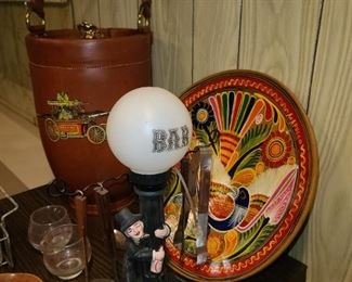 Vintage Drunk Man Light Up Bar Lamp