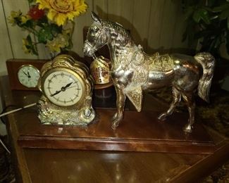 Vintage Horse Mantle Clock