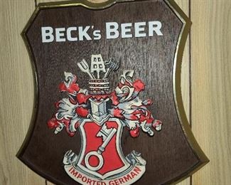 Vintage Beck's Beer Sign