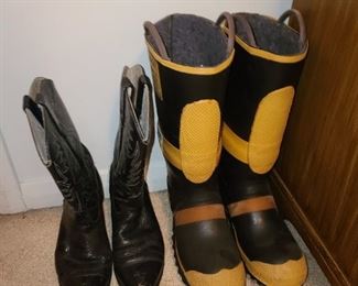 Cowboy Boots & Fireman Boots