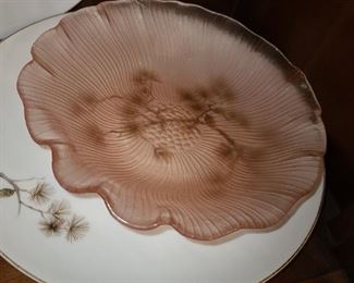 Pink Ruffled Edge Bowl