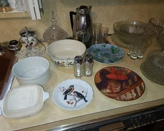 Assorted Kitchenware (Glassware, China, Etc.)