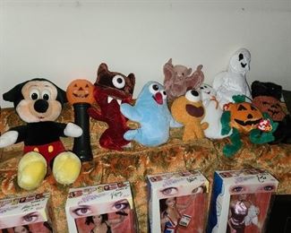 Assorted Plush (Mickey Mouse, Halloween Plushies, Etc.)