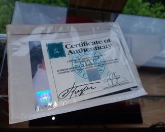 Autographed Joe Frazier Boxing Glove W/ COA