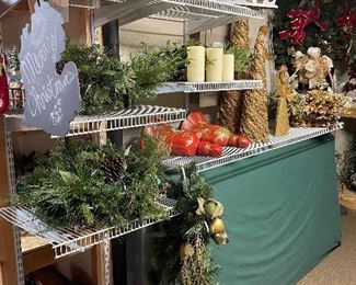 Holiday garland, Michigan slate board; holiday signs and more