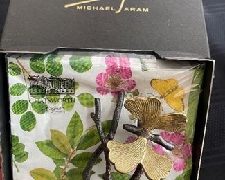 Michael Aram napkin holder with box