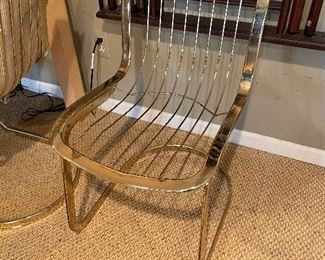 Mid-century side chairs - brass - (set of 4)