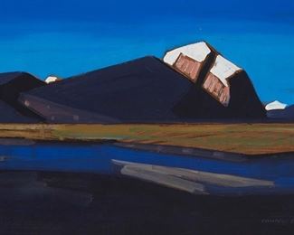 30
Conrad Buff
1886-1975, Laguna Hills, CA
"Modern Purple Mountain"
Oil on board
Signed lower right: Conrad Buff; titled on a gallery label affixed verso
16.75" H x 24.5" W
Estimate: $2,000 - $4,000