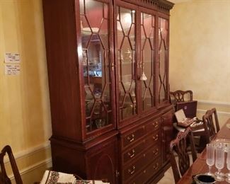 Honquest Councill mahogany china cabinet