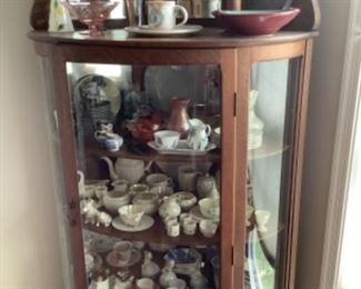 Lots of quality antique furniture - glassware - pottery