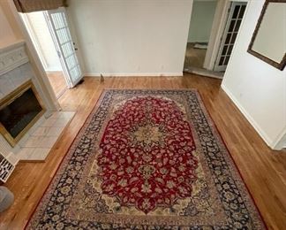 Available for pre-sale: Handtied vintage rug. Beautiful and vibrant colors! 113”x165”. $800 obo

Call or text Lisa @ 615-854-8535