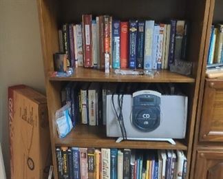 Radio flyer red wagon (in box)
Tennis raquet
Vintage books
CD disc player