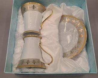 Fine porcelain coffee mug set