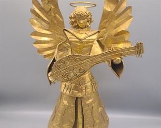 Metal gold angel w/jewels