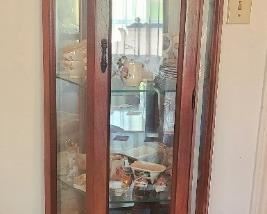 Small octagon curio cabinet