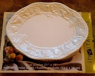 21" X 15" oval platter 