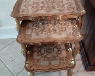 Gilded Nesting Tables