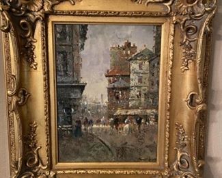 Original Oil Impressionist Cityscape, 2 of 2