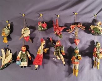 House or Hattan 12 Days of Christmas Ornaments