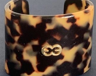 Vintage Escada Faux Tortoise Shell Cuff Bracelet