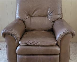 Brown Faux Leather Lazyboy Recliner