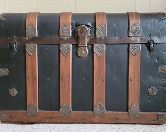 Antique 19th Century Steamer Trunk, 1892