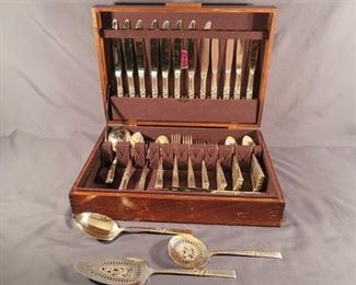 (94) Vintage Morning Star Silverplate Flatware