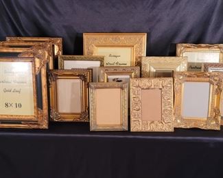 (15) Mostly New Gold-Tone Picture Frames