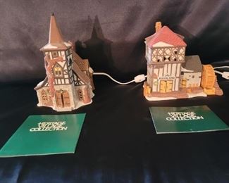 (2) Dept 56 Dickens Village Series Lited Buildings