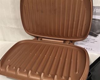 George Foreman Copper Cooking Surface Indoor Grill