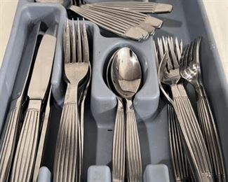 Stainless Flatware Set by Cuisinart in Holder