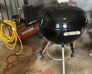 Nice Weber grill just in time for summer barbecues; Craftsman compressor