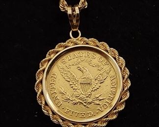Another Gold Coin Added, 1882 
5 Dollar Liberty Head Golden Eagle