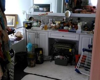 Bathroom accessories and supplies.