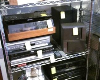 Stereo equipment, Brother All-in-one printer, Bose speakers