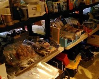 More cleaning supplies and art/craft supplies, pet items.