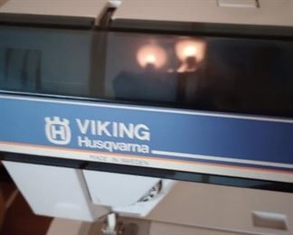 Two Viking sewing machines