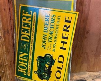 John Deere advertising and tractor parts