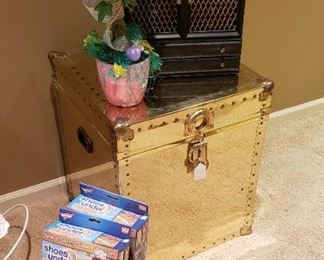 Brass cube chest