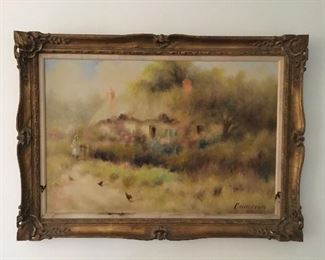 Impressionist Oil Pastoral Scene - Artist G.L. Cameron (Listed Artist)