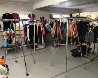 17 dress racks will be for sale at the conclusion of the sale