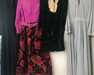 (Dress far right) all glass rhinestones!