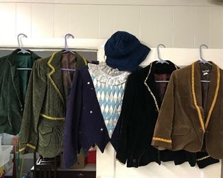 Boys jackets for the Nutcracker