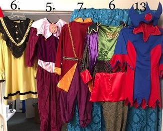 Sets of mens costumes (# = # of sets)