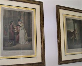 Early hand colored prints