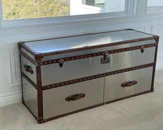 RESTORATION HARDWARE MEDIA TRUNK